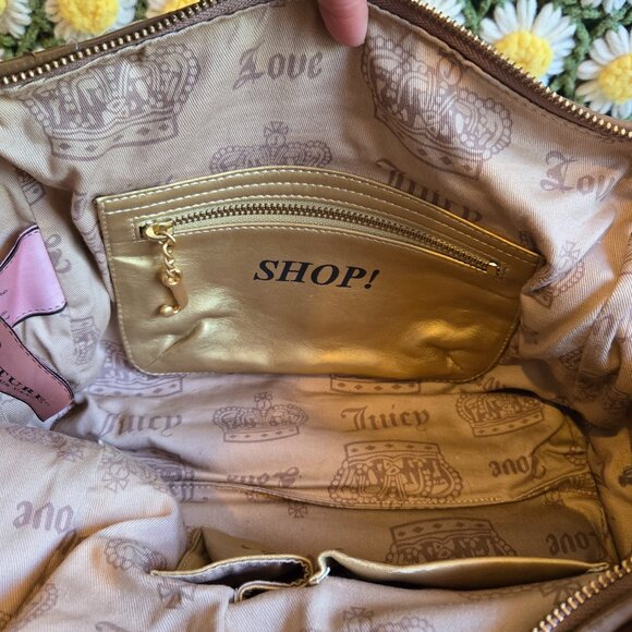 Juicy Couture Brown Poinsettia Handbag - Picture 11 of 13